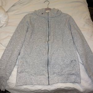 LULULEMON SCUBA FULL ZIP JACKET - HEATHER GREY